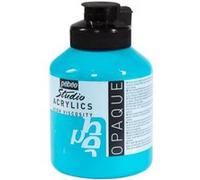Pébéo - Acrylique Fine Studio Acrylics - Peinture Acrylique Bleu - Bleu Turquoise - 500 ml