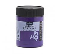 Peinture Acrylique - PÉBÉO - Violet Cobalt Foncé - 500 ml - Couleur Immitation - Pot