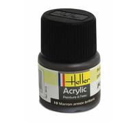 Peinture acrylique pour maquettes - HELLER - Marron armée brillant - Contenance 12ml