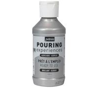 Peinture Acrylique Pouring Pébéo - 118 Ml Argent Métallique