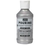 Peinture Acrylique Pouring Pébéo - 118 Ml Argent Métallique