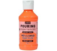 Peinture Acrylique Pouring Pébéo - 118 Ml Orange Fluorescent