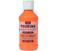 Peinture Acrylique Pouring Pébéo - 118 Ml Orange Fluorescent