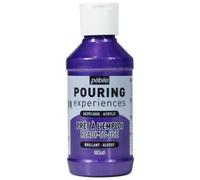 Pébéo Peinture acrylique Pouring Expériences – Pré-mélangée, Violet métallique 118 ml