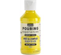 Pebeo Pouring Experiences - Peinture - peinture acrylique - jaune primaire - brillant - 118 ml Jaune G