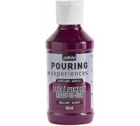 Pébéo Peinture Acrylique Pouring Expériences – Pré-mélangée, Prête à l'emploi – Magenta foncé 118ml