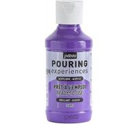 Pébéo Peinture acrylique Pouring Expériences – Pré-mélangée, prête à l'emploi – Violet clair 118 ml