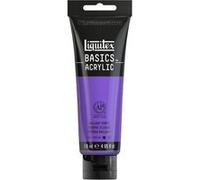 Liquitex 8870053 Basics - Peinture acrylique, peinture artistique monopigmentée, résistante à la lumière, qualité archive, finition satinée, tube de 118 ml - Pourpre Brillant