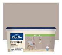 Peinture acrylique Ripolin ESPRIT DECO monocouche satin 2.5 L poivre sichuan
