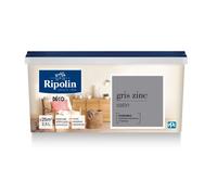 Peinture acrylique Ripolin ESPRIT DECO monocouche satin 2L5 gris zinc