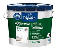 Peinture acrylique RIPOLIN Extrême Murs, plafonds et boiseries blanc Satin 10L