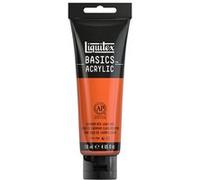 Peinture acrylique - Rouge cadmium clair - 510 - Liquitex Basics acrylic - Tube 118ml Rouge