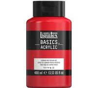 Peinture acrylique - Rouge cadmium moyen - 151 - Liquitex Basics acrylic - Pot 400ml Rouge