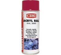 Peinture acrylique rouge feu 400 ml CRC RAL 3000