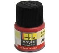 Heller Peinture acrylique Rouge vif brillant 9019 multicolore G