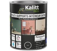 Peinture acrylique satin - multi-supports - 0.5 L - noir