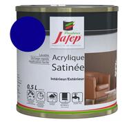 Peinture acrylique satinée bleu foncé Jafep 0,5l 0,5 L 0,5 L