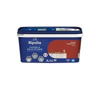 Ripolin Peinture intérieure Cuisine et Bain – Murs & boiseries – Rouge Terracotta Satin 2 L