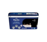Ripolin Peinture Cuisine et Bain – Murs, boiseries, plafonds, radiateurs – 2 L Noir Houvert