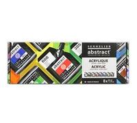 Sennelier Peinture acrylique Abstract Satinée Coffret 8 couleurs Sachet 40 ml