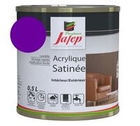Peinture acrylique satinée violet 0,5l Jafep 0,5 L 0,5 L