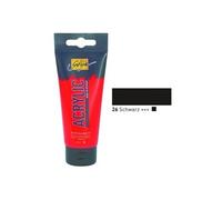 KREUL 84126 - Solo Goya Acrylic, tube de 100 ml en noir, peinture acrylique crémeuse polyvalente de qualité étude, à base d'eau, séchage rapide et mat