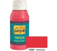 Peinture acrylique solo goya triton, rouge cerise, kreul 17027 Rouge G