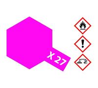 Peinture acrylique Tamiya rouge translucide X27