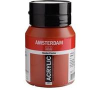 Royal Talens Amsterdam – Peinture acrylique Standard Series – Terre de Sienne brûlée 411 – 500 ml
