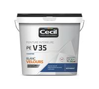 Peinture acrylique velours blanc Cecil Professionnel PE V35 5L