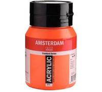Royal Talens Amsterdam – Peinture acrylique Standard Series Vermillon 311 – Pot 500 ml