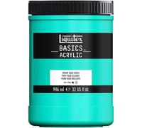 Liquitex Peinture acrylique Basics – Vert d'eau éclatant (660) – Pot 946 ml