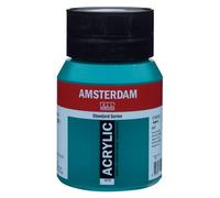 Peinture Acrylique - Vert Phtalo - 675 - Amsterdam - Pot De 500ml