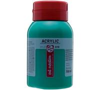 Peinture Acrylique - Vert Turquoise - 661 - Pot De 750 Ml - Talens Art Creation
