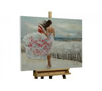 Peinture acrylique 'Wind's Embrace' | Oeuvre peinte a la main | 100x70cm