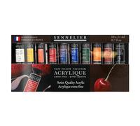 Sennelier – Peinture acrylique Extra-fine Heavy Body Haute viscosité – 10 tubes de 21 ml