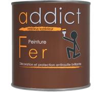 Peinture - Addict - Fer Addict - 0,5 l - Gris anthracite - Acrylique