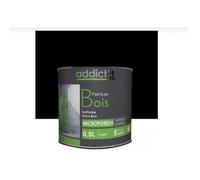 Peinture - ADDICT - Glycéro Noir Satin - 0.5L - Microporeux - Intérieur/Extérieur