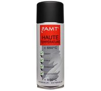 Peinture aérosol - AMT - Haute Température - 650° - 330 ml - Noir