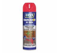 Peinture aérosol Ceys Rouge 500 ml Fluorescent