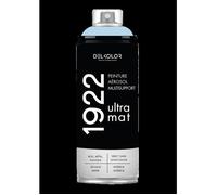 Peinture aérosol DELKOLOR 1922 MAT - 400 ml (Couleur: BLEU PASTEL)
