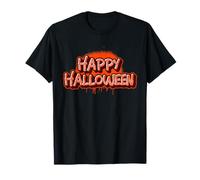 Peinture aérosol rétro Happy Halloween Graffiti Écriture Cadeau T-Shirt