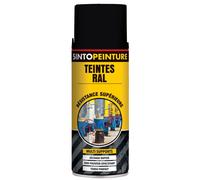 Sinto Bombe de peinture antirouille multi-supports 400 ml Noir mat (RAL9005)