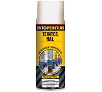 Peinture aérosol Teintes RAL Professionnels 400ml SINTO - Couleur: Blanc satin - RAL9010