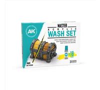 Peinture AK Interactive Master Acrylic Wash (x18) Bleu TU