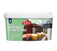 Peinture alimentaire Blanc satin monocouche lavable 2.5L OXI