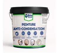 Peinture anti-condensation BRICOSALVAJE - 14 L - Blanc mat - Application facile - Isolant