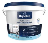 Peinture anti-humidit? int?rieur satin blanc Ripolin 10L