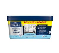 Peinture anti-humidité RIPOLIN 1958877 - blanc cassé - 2,5L + 20% gratuit
