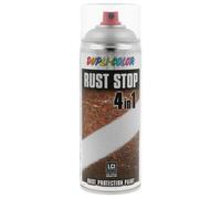 PEINTURE ANTIROUILLE RAL9006 SATINE 4 EN 1 RUST STOP 400ML DUPLI